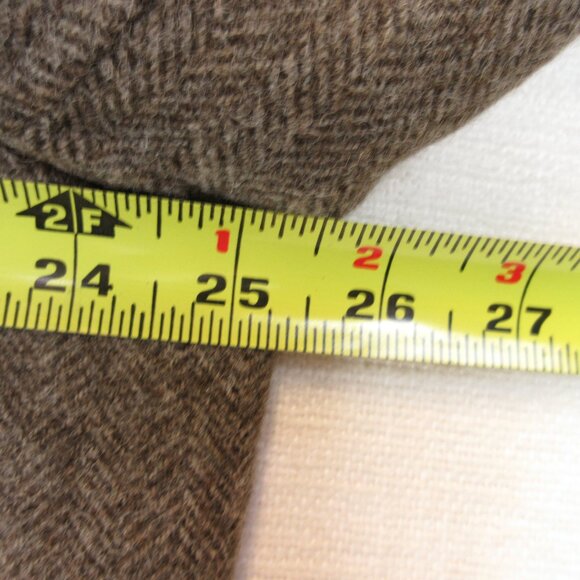 Daniel Cremieux Reversible Alpaca Wool herringbone Coat Size L Muted Light Brown - Picture 8 of 11